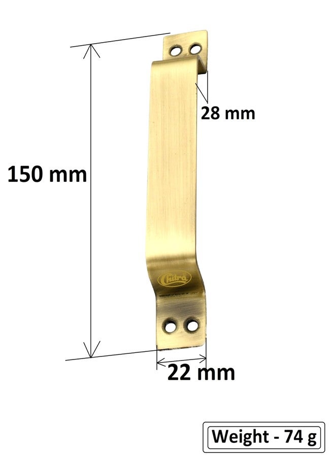 Chitra Wave Stainless Steel Heavy Door Fitting Accessories Full Set/Kit (1 Aldrop, 1 Latch, 2 Handles, 1 Tower Bolt and 1 Door Stopper) (10 Inch, Antique Brass) - Image 5